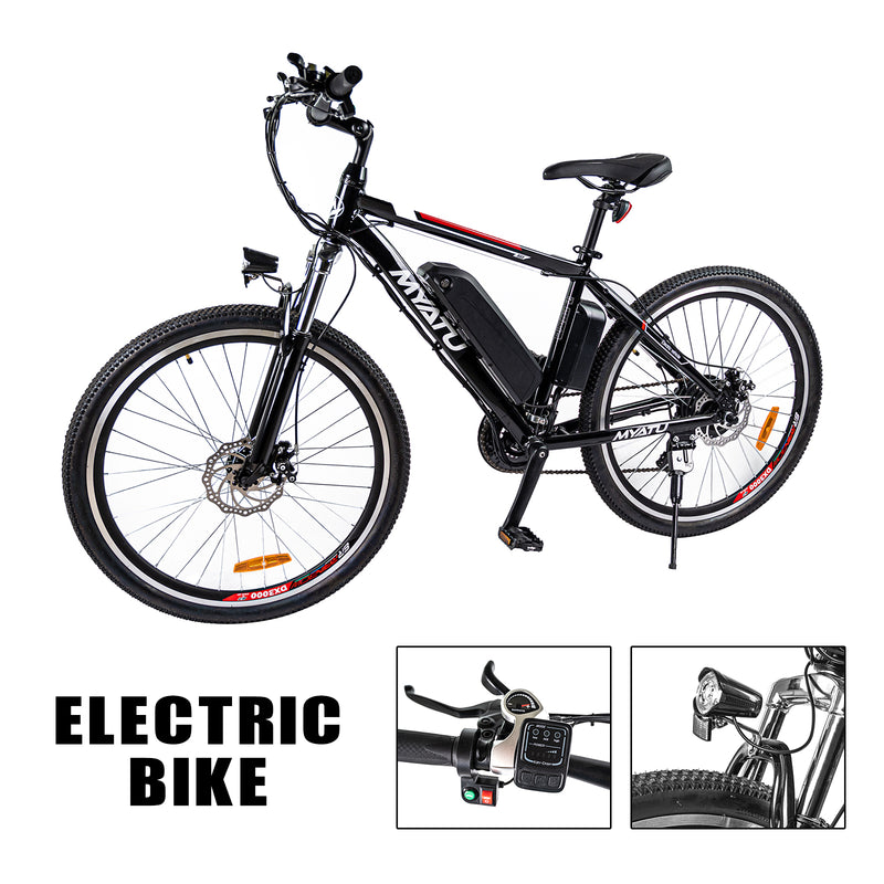 26" 36V 12,5AH 250W 21-hastighets terrengsykkel elektrisk sykkel aluminium