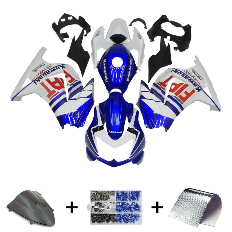 2008-2012 Kawasaki EX250 Ninja250R Injection Fairing Kit Body gjord av plast