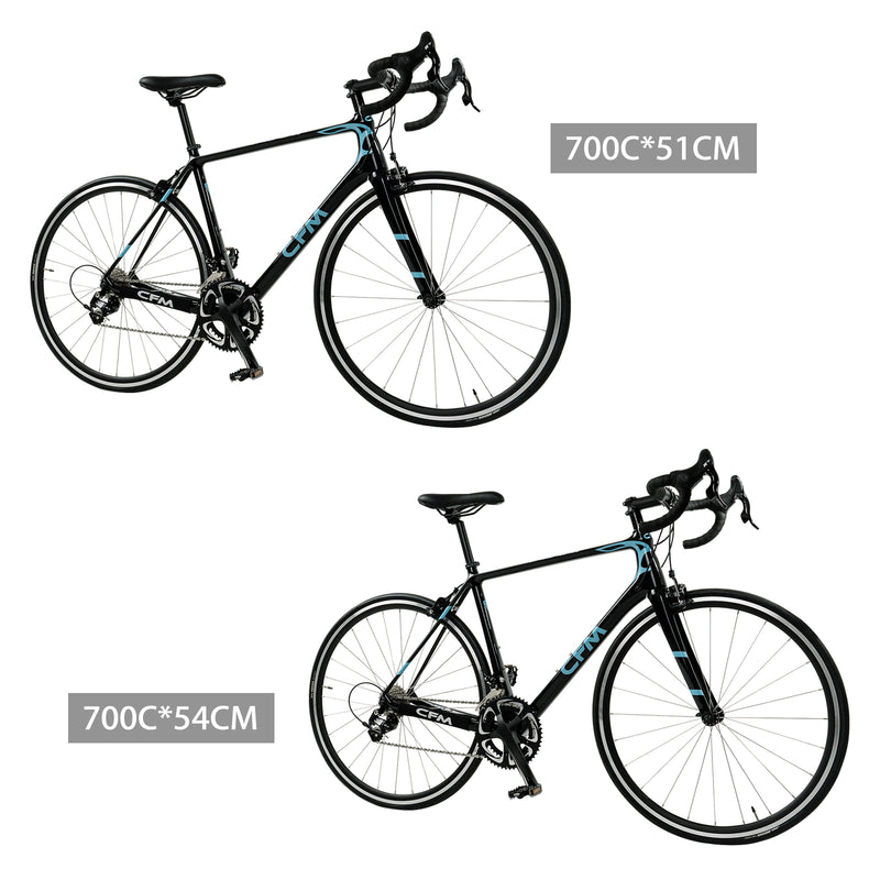 700C*51CM 10-växlad C-broms kolfiber landsvägscykel