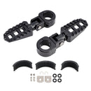 Universelle Fußrasten vorne, passend für Motorräder mit 1,25-Zoll-Lenkern