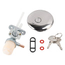 Cafe Racer Fuel Tank 9l/2.4 Gal for Suzuki GN125 GN 125 250 - Sølv