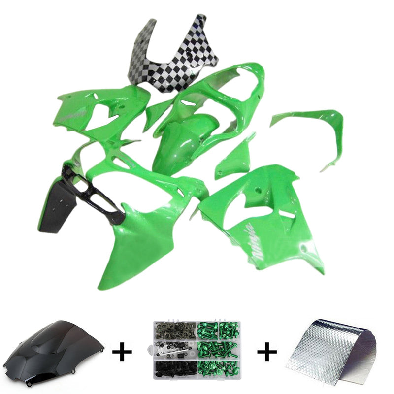 2000-2001 Kawasaki ZX9R injeksjonskinnesett kroppsplast ABS