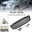 2012-2014 Toyota Hilux Vigo MK7 Mattsvart främre stötfångargrill