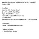 VW Passat B5.5 Variant (3B6) Mass Air Flow Sensor 06A906461B