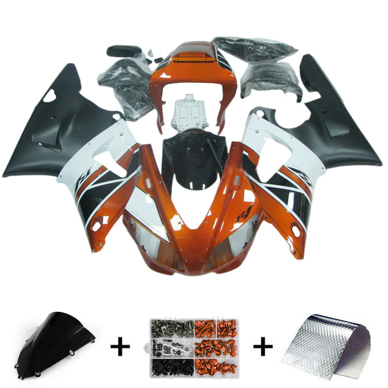 1998-1999 Yamaha YZF-R1 injeksjonskinnesett kroppsplast ABS