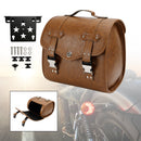 Set Schnellverschluss-Satteltaschen mit Halterung, Gepäckaufbewahrung, braun, für Motorrad