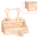 Kinder Schminktisch mit Spiegel – Prinzessin Schminkset für Mädchen ab 3 Jahren mit 8 Zubehörteilen und Schublade