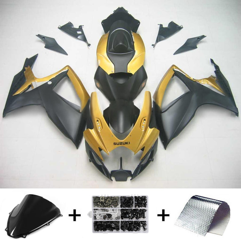 2006-2007 K6 Suzuki GSXR 600/750 insprutningsskyddssats kropp plast