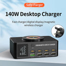 140W Schnellladegerät Intelligentes PD100W Notebook Multi-Port USB Ladegerät UK