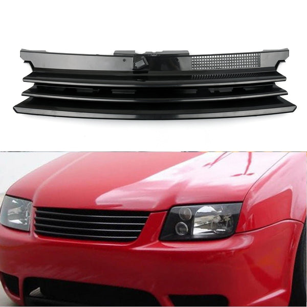 1999–2006 VW Golf MK4 Frontstoßstange Sport Mesh Badgeless Hood Grill Schwarz