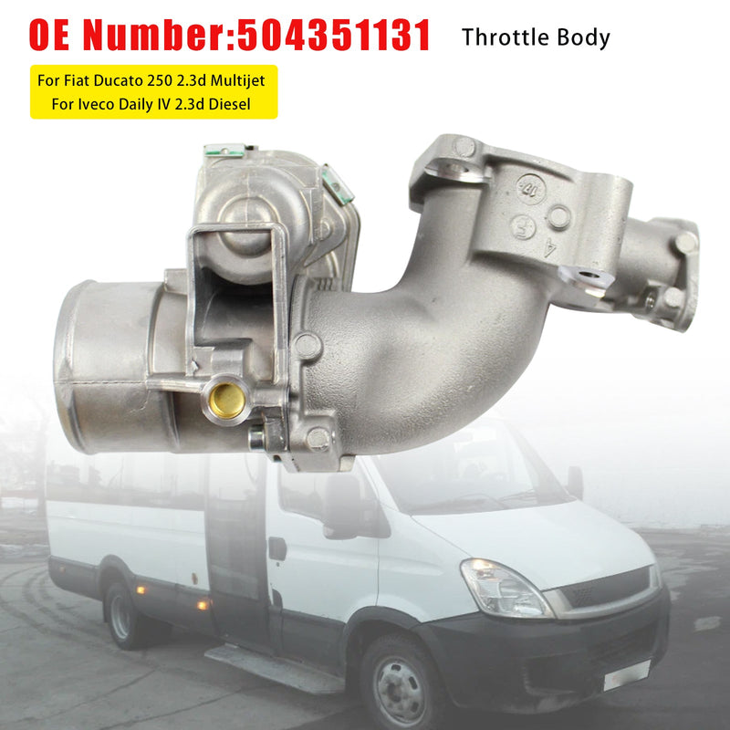 05.2006–08.2011 Iveco Daily IV 2.3d Diesel 70/78/85/93/100 kW 2287 ccm Drosselklappengehäuse 504351131 504345920