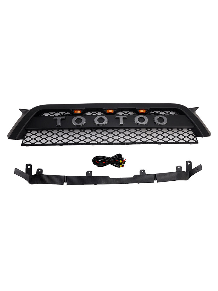 TRD Pro Style Frontstoßstangengrill passend für Toyota 4Runner 2010-2013, Mattschwarz