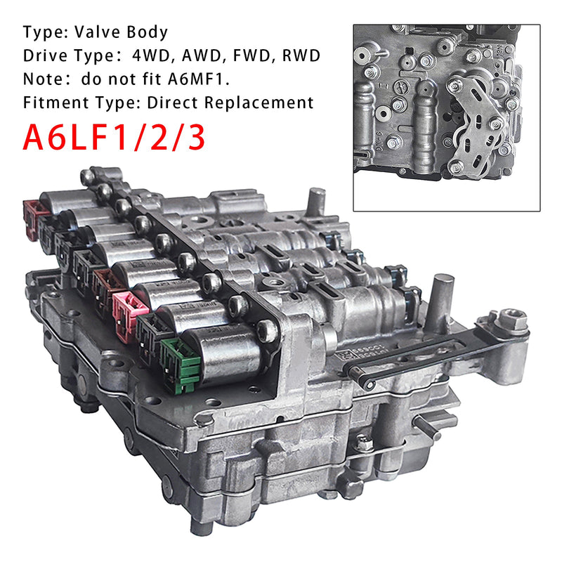 Getriebeventilkörper A6LF1/2/3 mit Magnetspule für Hyundai Kia