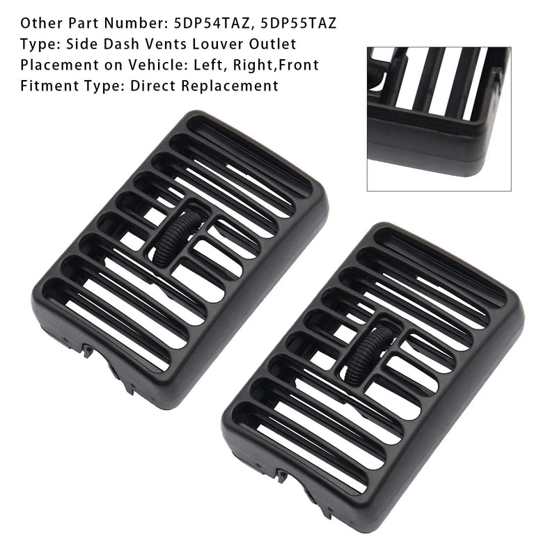 1997-2006 Jeep Wrangler TJ 2PCS Side Dash Vents Louver Outlet Fahrer Passagier