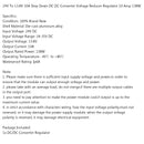 Modul regulátoru napětí DC/DC měniče napětí snižte 24V na 13,8V 10A