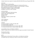 Těsnění víka ventilů pro Yamaha V-Max VMX1200 88-2007 XVZ1200 XVZ1300 83-1993