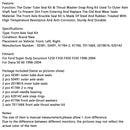 1998-2004 Ford Super Duty Excursion F250 F350 F450 F550 Junta del eje delantero y pendiente de arranque