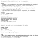 Carburetor For Weber 48IDA 19030.018 Rod With Two Gaskets