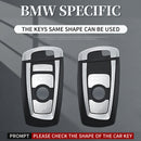 Schwarze Autoschlüsselhülle aus Aluminiumlegierung mit TPU-Verschluss und Schnalle für BMW x3 x1 x5