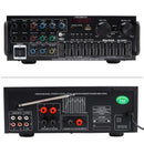 2500W Peak Power Stereo HiFi-forstærker Bluetooth 5.4 Karaoke FM USB EQ Mixer