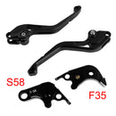 Nyt kort koblings- og bremsegreb passer til Suzuki GSXR6000-2006-2010 GSX-S1000/F 2015, sort