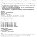 2008-2011 Mercedes Benz Ml500 Differentiallåsmotor 1645400288