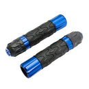 7/8 ""/22Mm Motorrad Lenker Handgriffe Cnc Universal Rot Für Motorräder Silber