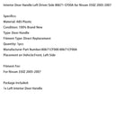 2005-2007 Nissan 350Z Innentürgriff links Fahrerseite 80671-CF00A