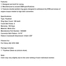 1970-1990 Chevy 454 Weißverzinkte externe 168-Zähne-Stahl-Flexplatte 1845400