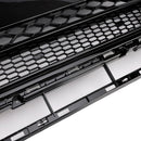 Schwarz glänzend Front Honeycomb Stoßstangengrill Grill Fit Audi Q5 2013-2017