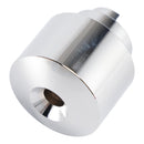 Silver handlebar end weight set for Honda VFR 800 F Fi, CB 700, 750 SF, CBR 1100 XX