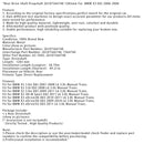 2008 BMW X3 3.0i E83 L6 3.0L Schaltgetriebe Hintere Antriebswelle Kardanwelle 26107564740 65-7045 1283mm