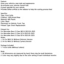 2024+ Mercedes-Benz E-Class W214 S214 X214 Front Bumper Grill Grille