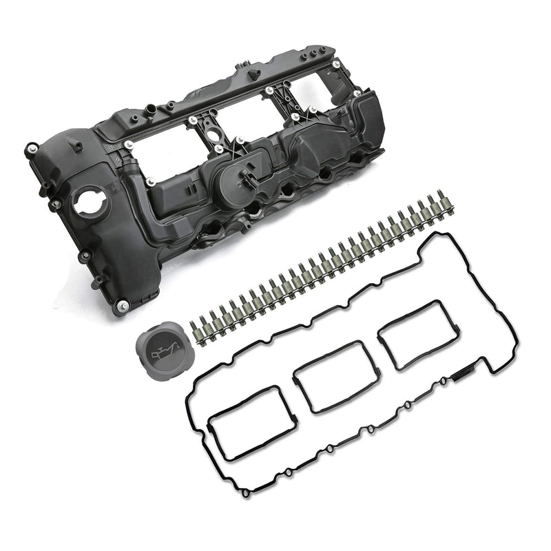 2009-2017 BMW F10/F11/F07 535i N55B30M0 3.0T pokrywa zaworów z uszczelką + nasadka 11127570292