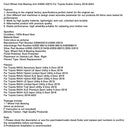 2019 Toyota RAV4 Adventure Sport Utility 4-Türer Vorderradnabenlagereinheit 43550-33010