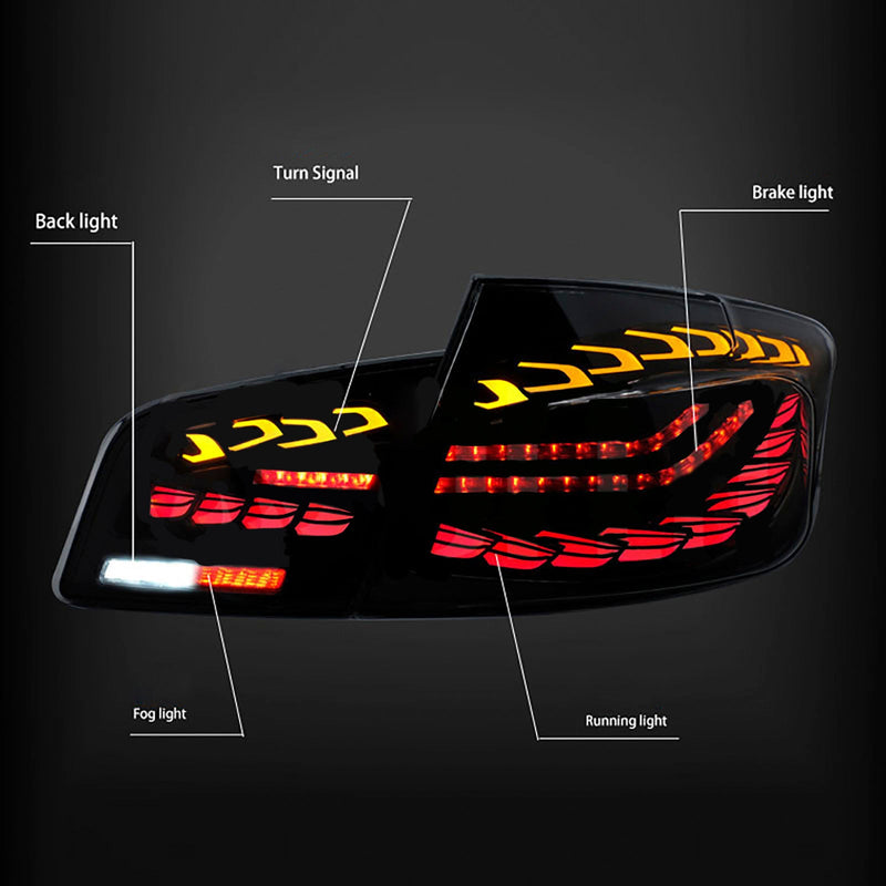 2010–2016 BMW 6. Generación 5 Serie 5F18 M5 L&R LED TINTADO LED TRASERO Módulo de luz Módulo de luz Conjunto