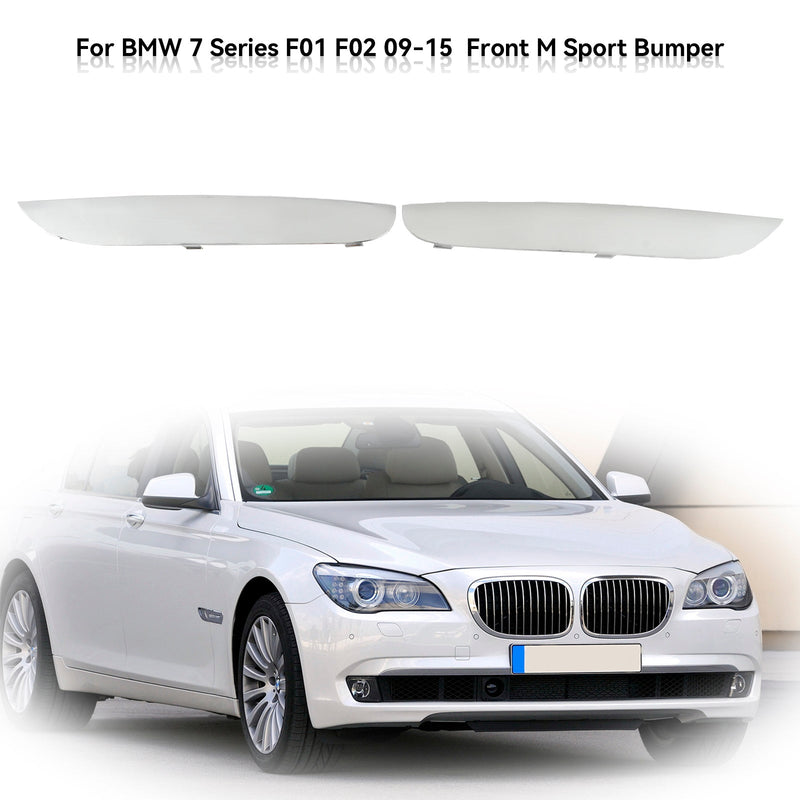 2009–2015 BMW 7er F01 F02, 2 x Front M Sport Stoßstangenzierleisten