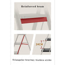 Escalera de tijera Escalera compacta ligera y ancha plegable de aluminio de 4 niveles