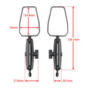 Pár motocyklů skládací dobrodružné zrcadlové odraz pro ATV Dirt Bike