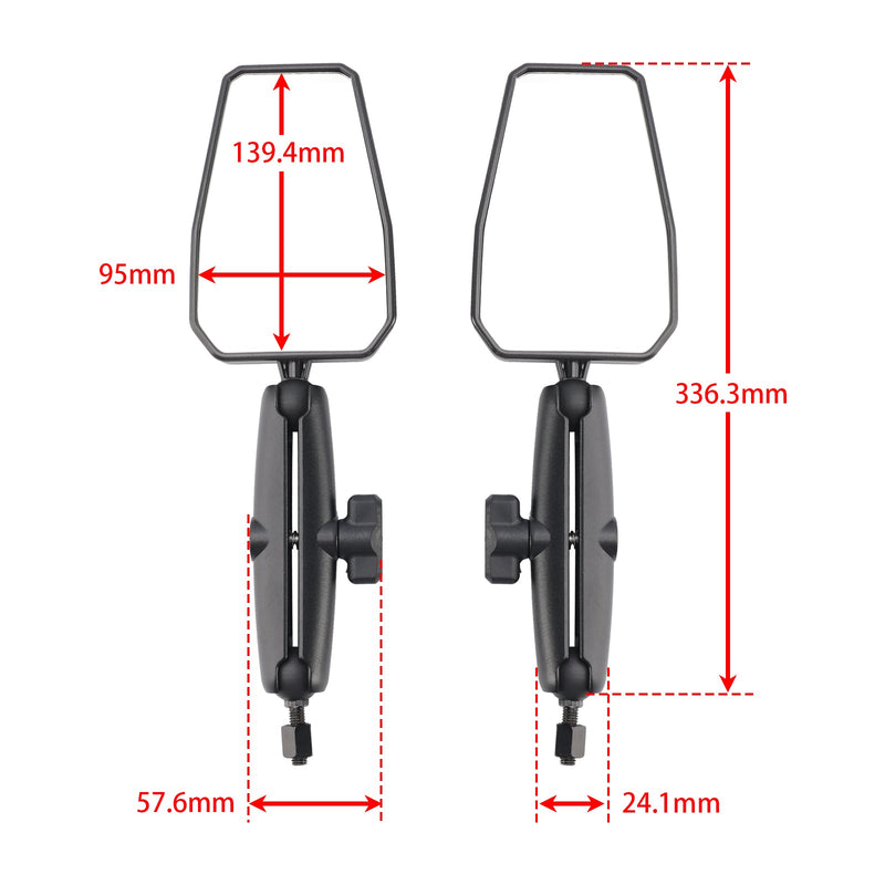 Pár motocyklů skládací dobrodružné zrcadlové odraz pro ATV Dirt Bike