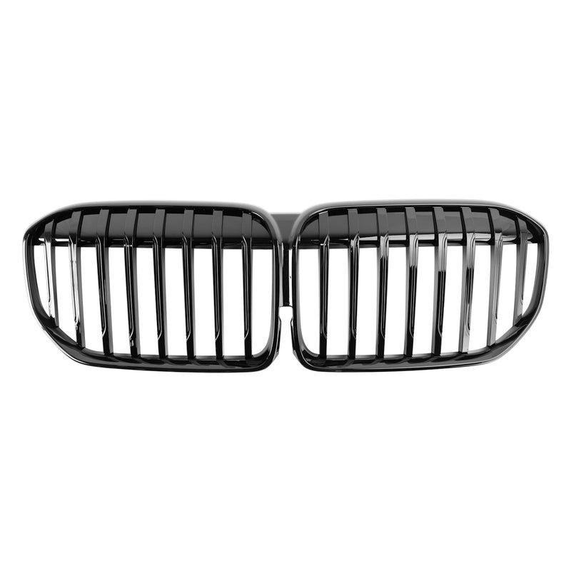 Rejilla de radiador de listón único BMW Serie 7 G11 G12 2019-2022, negro brillante