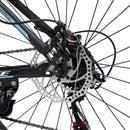 24" Pinnapyörä 24-nopeuksinen maastopyörä aikuisten polkupyörä sininen + pinkki