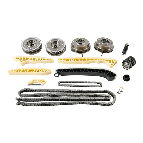 Steuerkettensatz + 4× Nockenwellenversteller für Mercedes W164 ML350 ML450 ML550