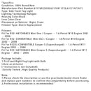 1 Pcs Front Stoßstange Rechts Nebel Licht Für Mini Cooper Eine R50 R52 R53 63176925050