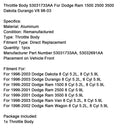 1999-2001 Dodge Ram 2500 8 Zyl. 5,9 l Drosselklappengehäuse 53031733AA 53032691AA