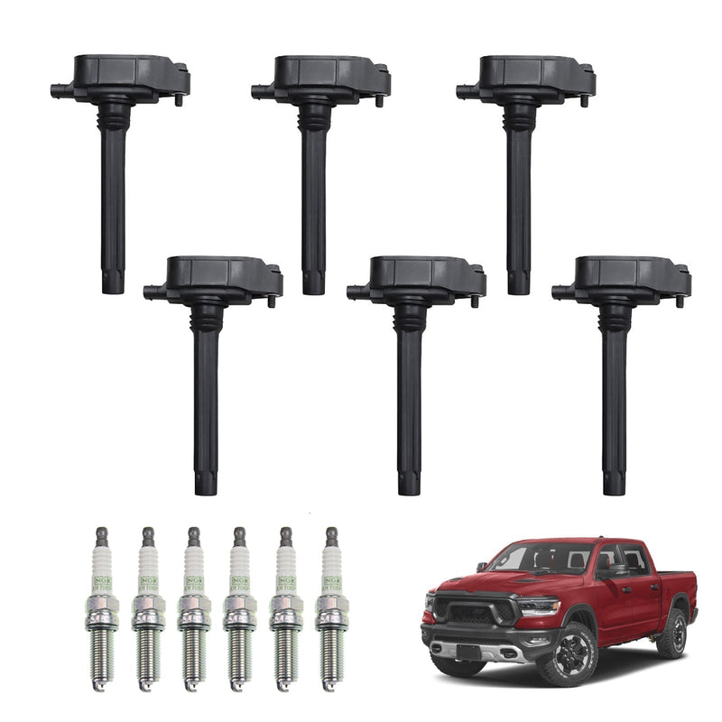 2020–2021 Jeep Gladiator 3,6 l, 6-teilige Zündspule + Zündkerze UF807 0221504038 68223569AB