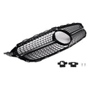 Diamond Front Grill Grille Fit Benz C-Class W205 C250 C300 C400 2015-2018