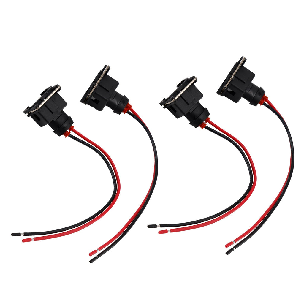 Amrxuts 4PCS Fuel Injector Connector Electrical Plug Pigtail Quick Amrxuts 4PCS Fuel Injector Connector Electrical Plug Pigtail Quick