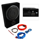 8" 600W bil subwoofer forsterker under setet høyttaler lyd subwoofer slank boks USA