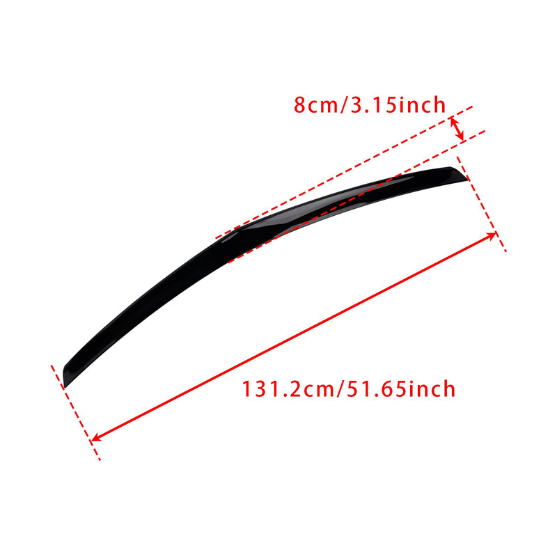 2008-2016 Mercedes-Benz E-Class W212 Gloss Black Rear Boot Spoiler